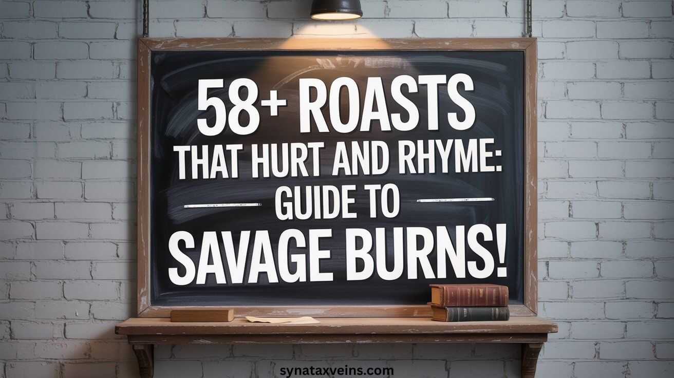 58+ Roasts That Hurt And Rhyme: Guide to Savage Burns!