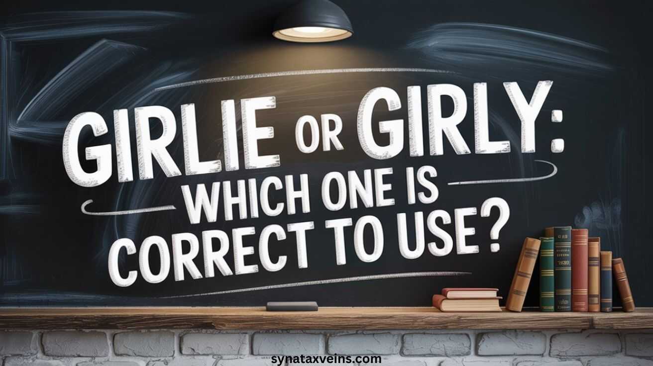 Girlie or Girly: Which One is Correct to Use?