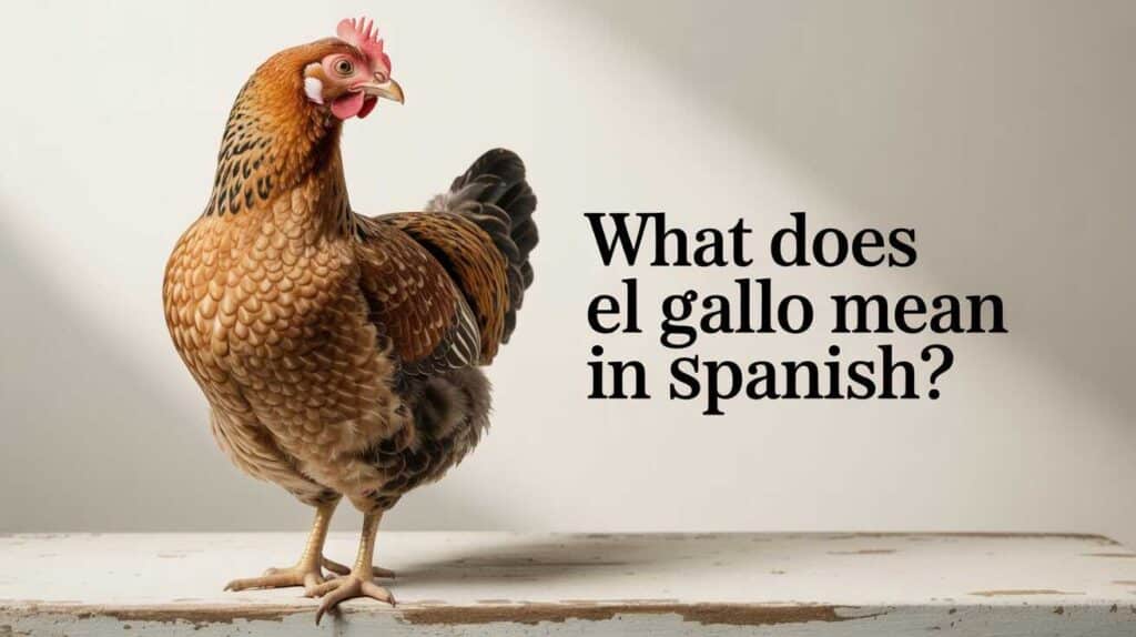 what-does-el-gallo-mean-in- sapanish?