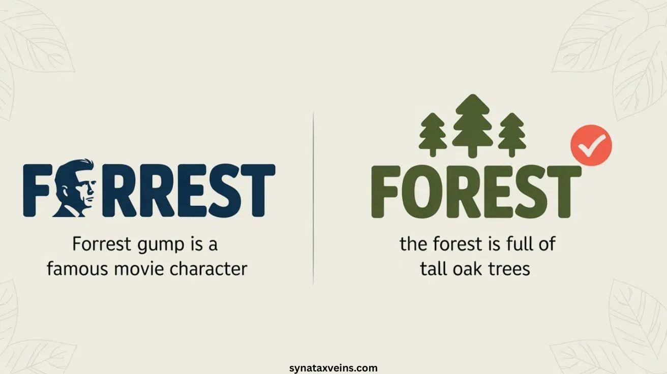 Forrest or Forest: Which one is correct in English spelling and grammar (2025 Guide) โ understanding the difference between Forrest as a name and forest as a word for woods or nature.