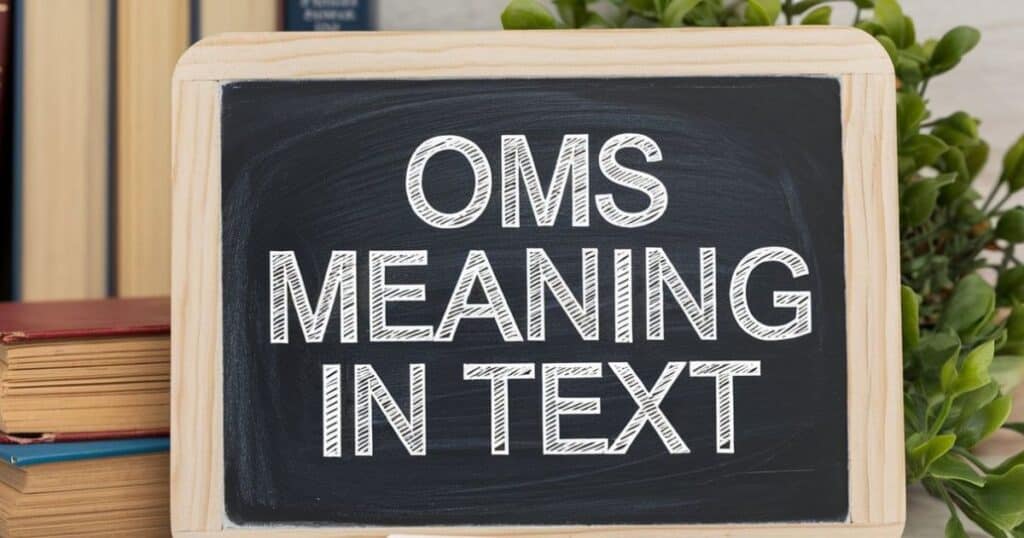 OMS meaning slang tagalog