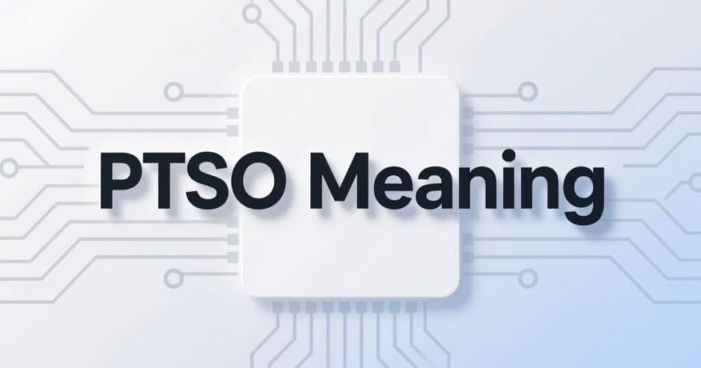 What does PTSO mean in school