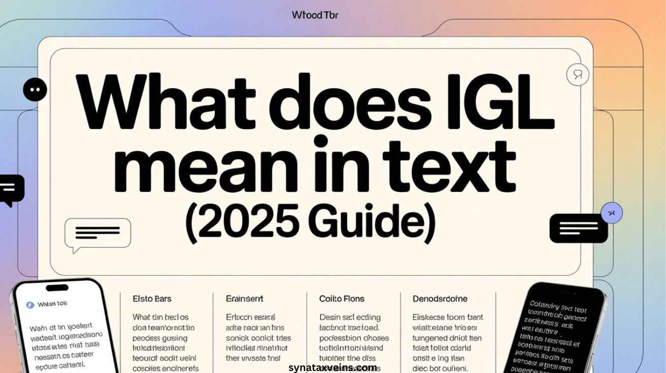 What Does IGL Mean in Text (2025 Guide) – Explaining the meaning of IGL in texting, social media, and gaming contexts with real examples.